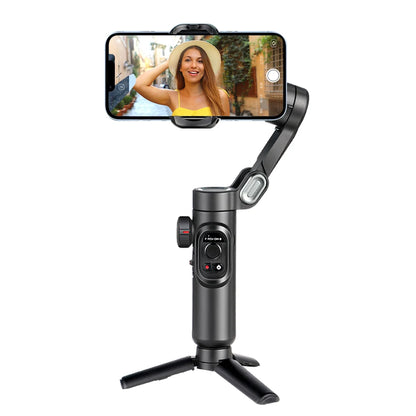 AOCHUAN - Stabilisateur de Cardan 3 Axes avec Lumière d'Appoint pour Smartphone pour vos Vlog et Tiktok